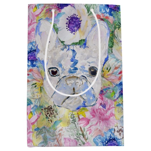 Abstracte schilderverf voor waterverf met bul medium cadeauzakje (Voorkant)