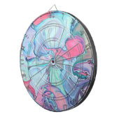 Abstracte schilderverven dartbord (Voorkant Rechts)