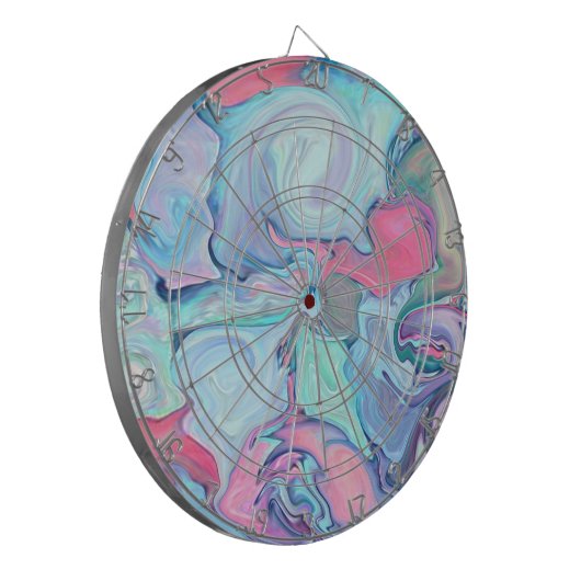 Abstracte schilderverven dartbord (Voorkant Links)