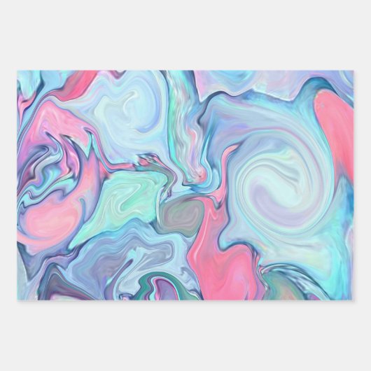 Abstracte schilderverven inpakpapier vel (Voorkant 3)