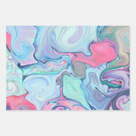 Abstracte schilderverven inpakpapier vel (Voorkant 2)