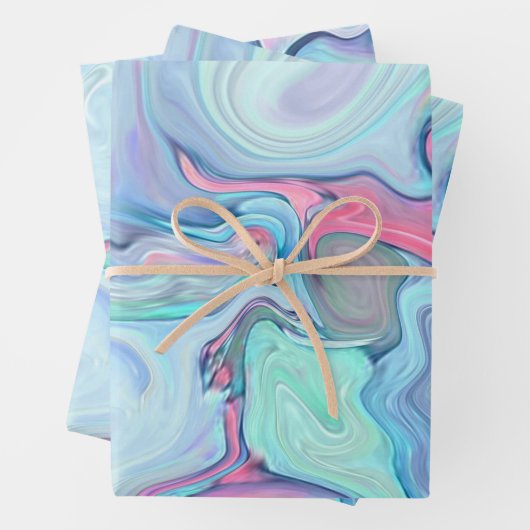 Abstracte schilderverven inpakpapier vel (In situ)