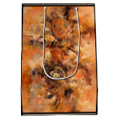 Abstracte Schildpad Medium Cadeauzakje (Achterkant)