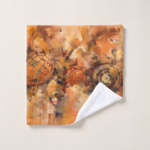 Abstracte schildpadden bad handdoek (Wasdoekje)