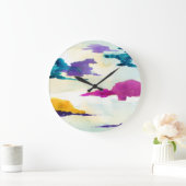 Abstracte Schildpadklok met Schotse Waterverf Grote Klok (Huis)