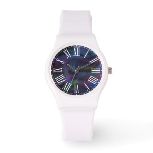 Abstracte schimmelkalk zuivert waterkleur horloge