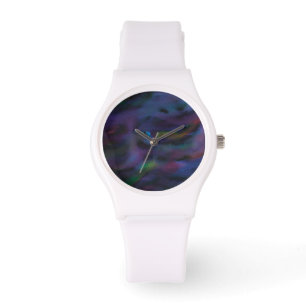 Abstracte schimmelkalk zuivert waterkleur horloge