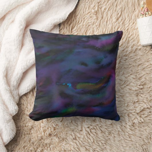 Abstracte schimmelkalk zuivert waterkleur kussen (Deken)