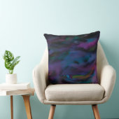 Abstracte schimmelkalk zuivert waterkleur kussen (Stoel)
