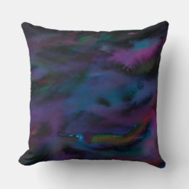 Abstracte schimmelkalk zuivert waterkleur kussen