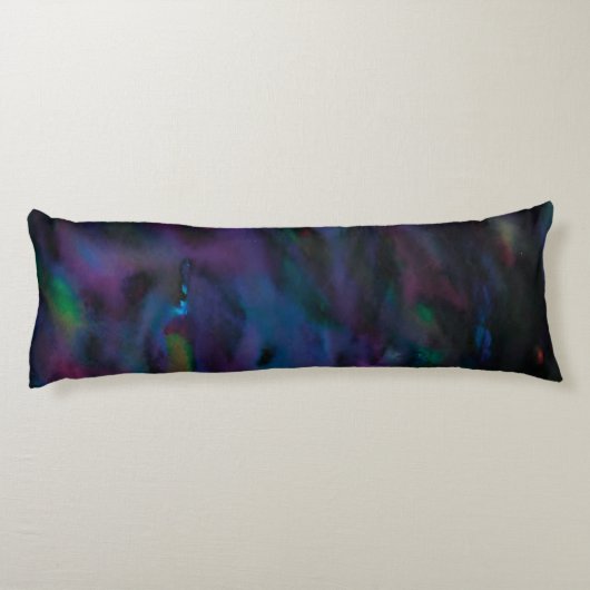 Abstracte schimmelkalk zuivert waterkleur lichaamskussen (Achterkant)