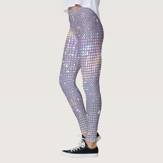Abstracte, schitterende geometrische textuur. leggings (Links)