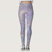 Abstracte, schitterende geometrische textuur. leggings (Voorkant)