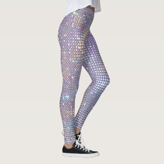 Abstracte, schitterende geometrische textuur. leggings (Rechts)