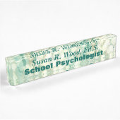 Abstracte schoolpsycholoog Aangepaste naamplaat Naambordje