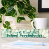 Abstracte schoolpsycholoog Aangepaste naamplaat Naambordje
