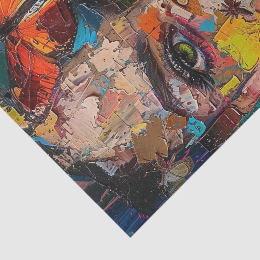 Abstracte schoonheid6 tissuepapier (Detail)