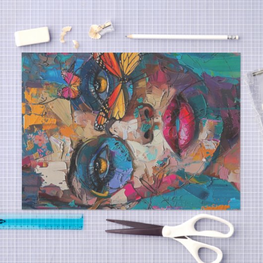 Abstracte schoonheid7 tissuepapier (Craft)