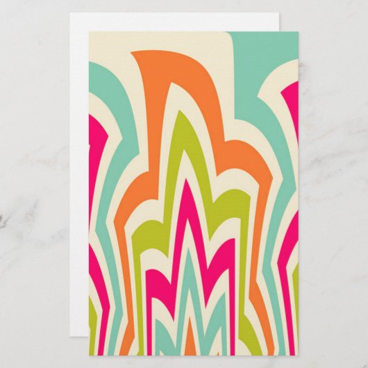 Abstracte schoonheid briefpapier (Voorkant / Achterkant)