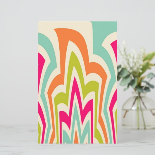 Abstracte schoonheid briefpapier (Staand voorkant)