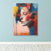 "Abstracte Schoonheid" Canvas Afdruk (Insitu (Houten vloer))