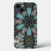 Abstracte Sci-fi Turquoise Star Windmill Case-Mate iPhone Case (Achterkant)