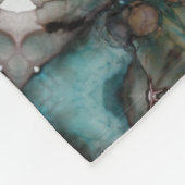 Abstracte Sci-fi Turquoise Star Windmill Fleece Deken (Hoek)