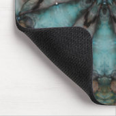 Abstracte Sci-fi Turquoise Star Windmill Muismat (Hoek)