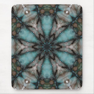 Abstracte Sci-fi Turquoise Star Windmill Muismat