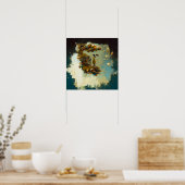 Abstracte SciFi Cat Raven Witchy AI Art Matte Waar Poster (Keuken)