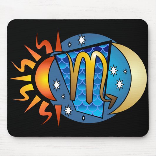 Abstracte Scorpio Mousepad Muismat (Voorkant)