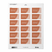 Abstracte scriptadreslabel etiket (Full Sheet)
