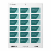 Abstracte scriptadreslabel etiket (Full Sheet)