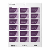 Abstracte scriptadreslabel etiket (Full Sheet)