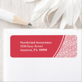 Abstracte scripts Terug Adres Label (Insitu)