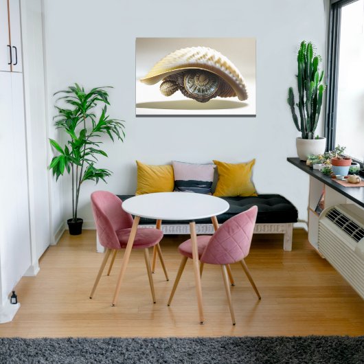 Abstracte Seashell Eye Wall Art Decor Canvas Afdruk