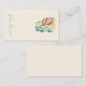 Abstracte Seashell Visitekaartjes (Voorkant / Achterkant)