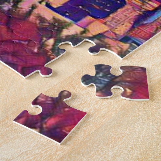 Abstracte Seattle Skyline Legpuzzel (Zijkant)