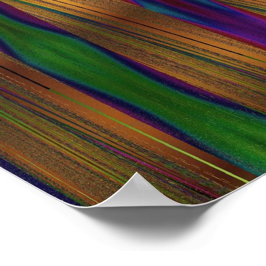 Abstracte seaweed-kunst poster (Hoek)