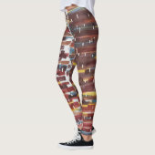 Abstracte Sepia Leggings (Links)