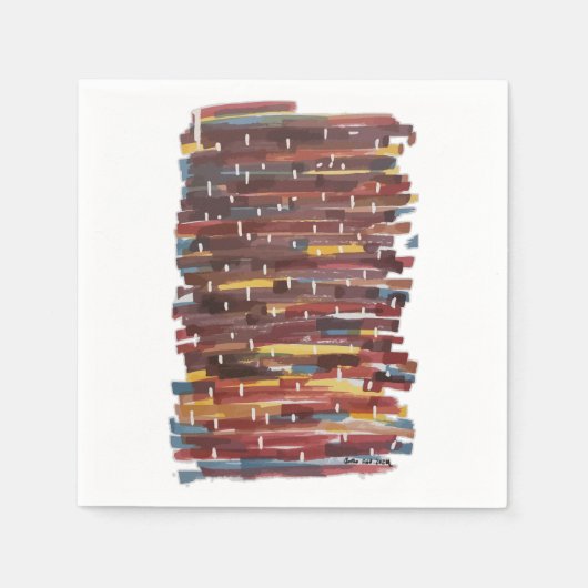 Abstracte Sepia Servet (Voorkant)