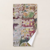 Abstracte set handdoeken van batik Boho Bath (Handdoek)