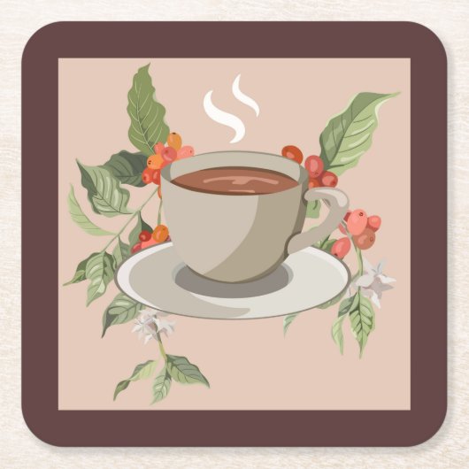 Abstracte set Koffiebeker Onderzetters (Voorkant)