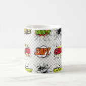 abstracte set kunstobjecten van de pop op een spec koffiemok (Center)