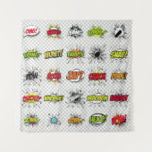 abstracte set kunstobjecten van de pop op een spec wandkleed (Voorkant)