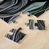 Abstracte Shabby Chic King Lion Legpuzzel (Zijkant)