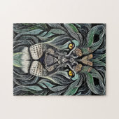 Abstracte Shabby Chic King Lion Legpuzzel (Horizontaal)