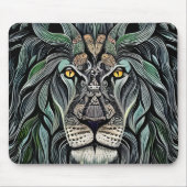 Abstracte Shabby Chic King Lion Muismat (Voorkant)