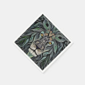 Abstracte Shabby Chic King Lion Servet (Hoek)