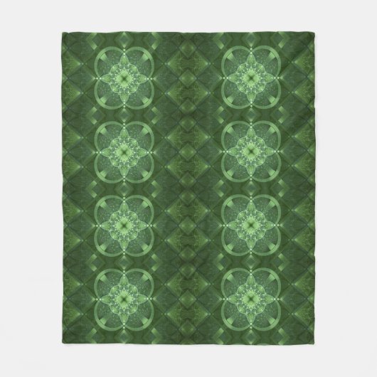 Abstracte Shamrocks Fleece Deken (Voorkant)